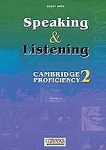 Speaking and Listening 2. Cambridge proficiency. Teacher's
