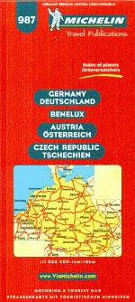 Germany - Benelux - Austria - Czech Republic Tschechien - Michelin 987