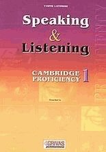 Speaking and Listening 1. Cambridge proficiency. Teacher's