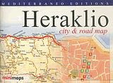 Heraklio. City and road map