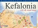 Kefalonia. City and road map
