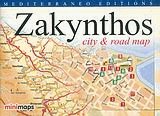 Zakynthos. City and road map