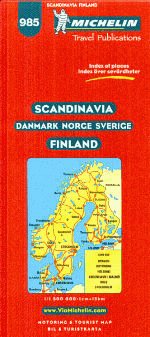 Scandinavia - Danmark Norge Sverige - Finland  - Michelin 985